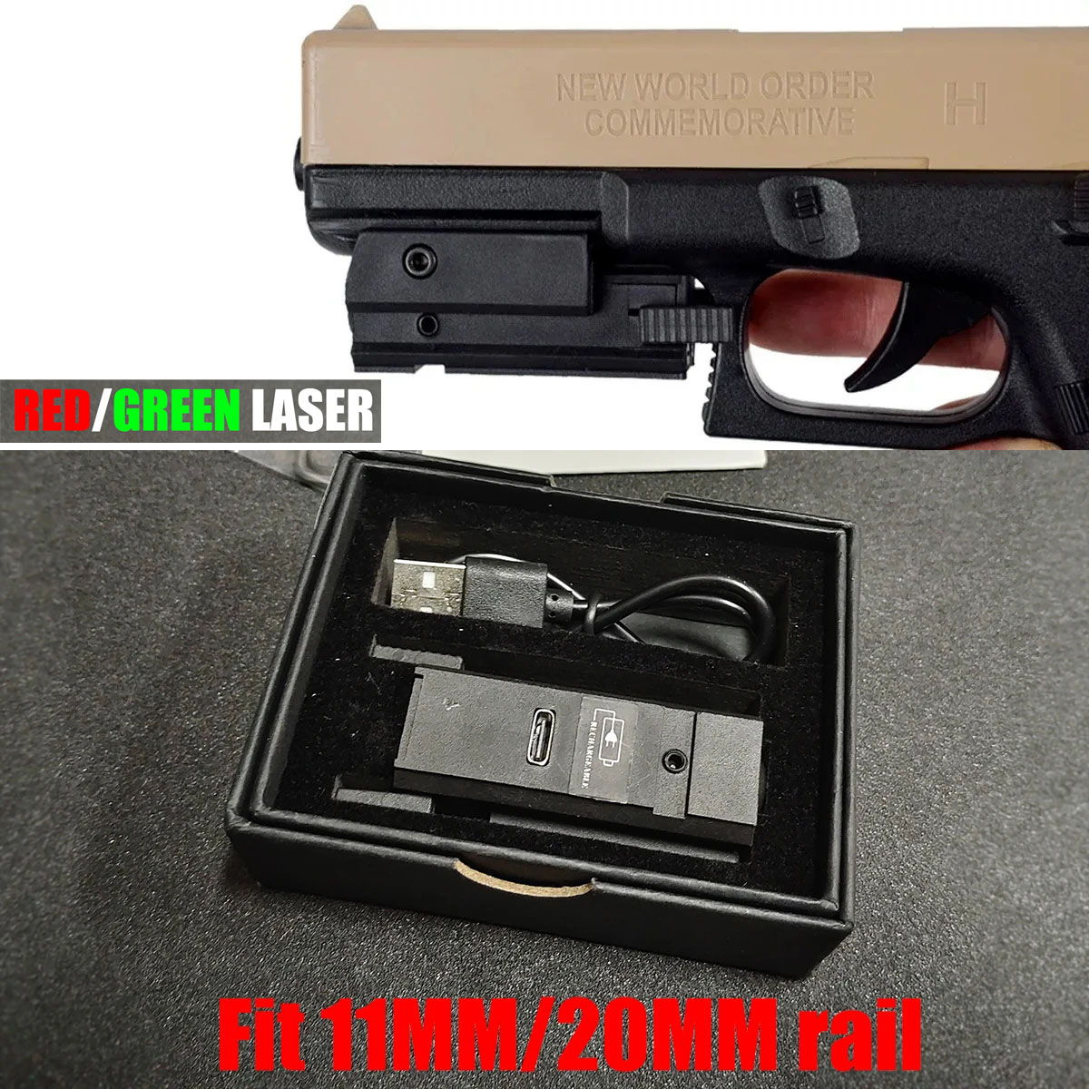 Industrial Laser Pointer - Airsoft Red Green Laser Sight Pointer