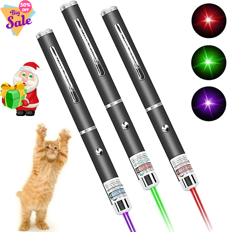Industrial Laser Pointer - 3-Piece Laser Pen Set Green Blue
