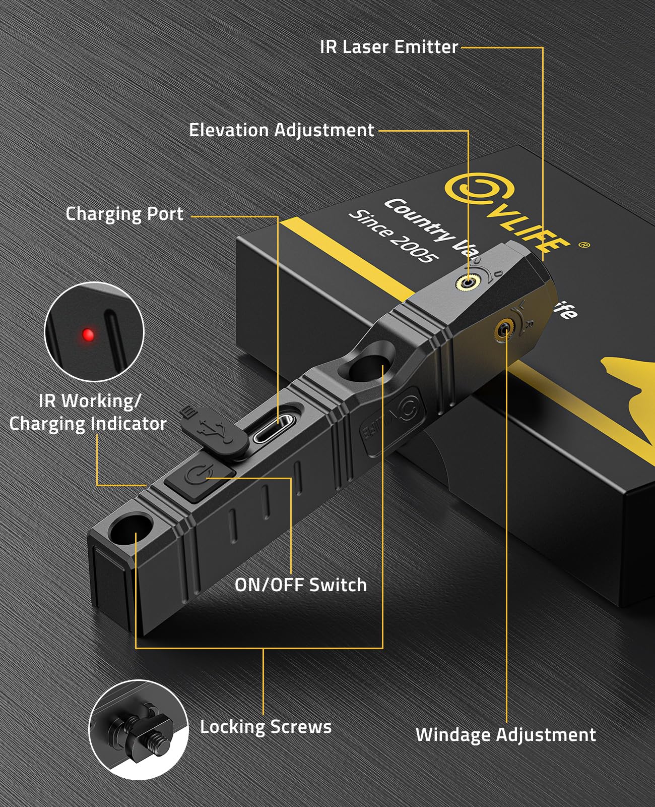 CVLIFE Infrared Laser Sight fo - огляд і ціна Industrial Laser Pointer