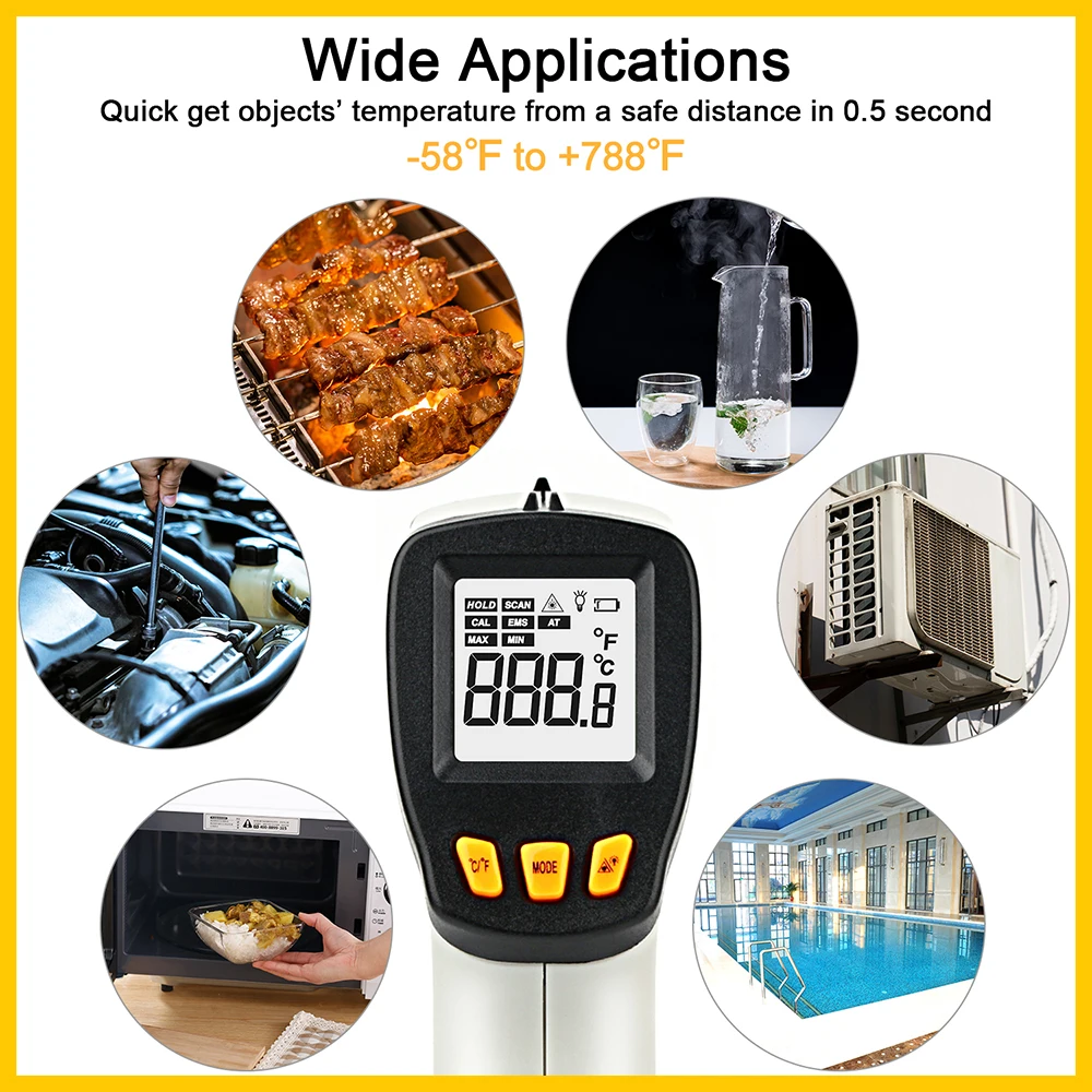 XRCLIF Infrared Thermometer No - огляд і ціна Industrial Laser Temperature