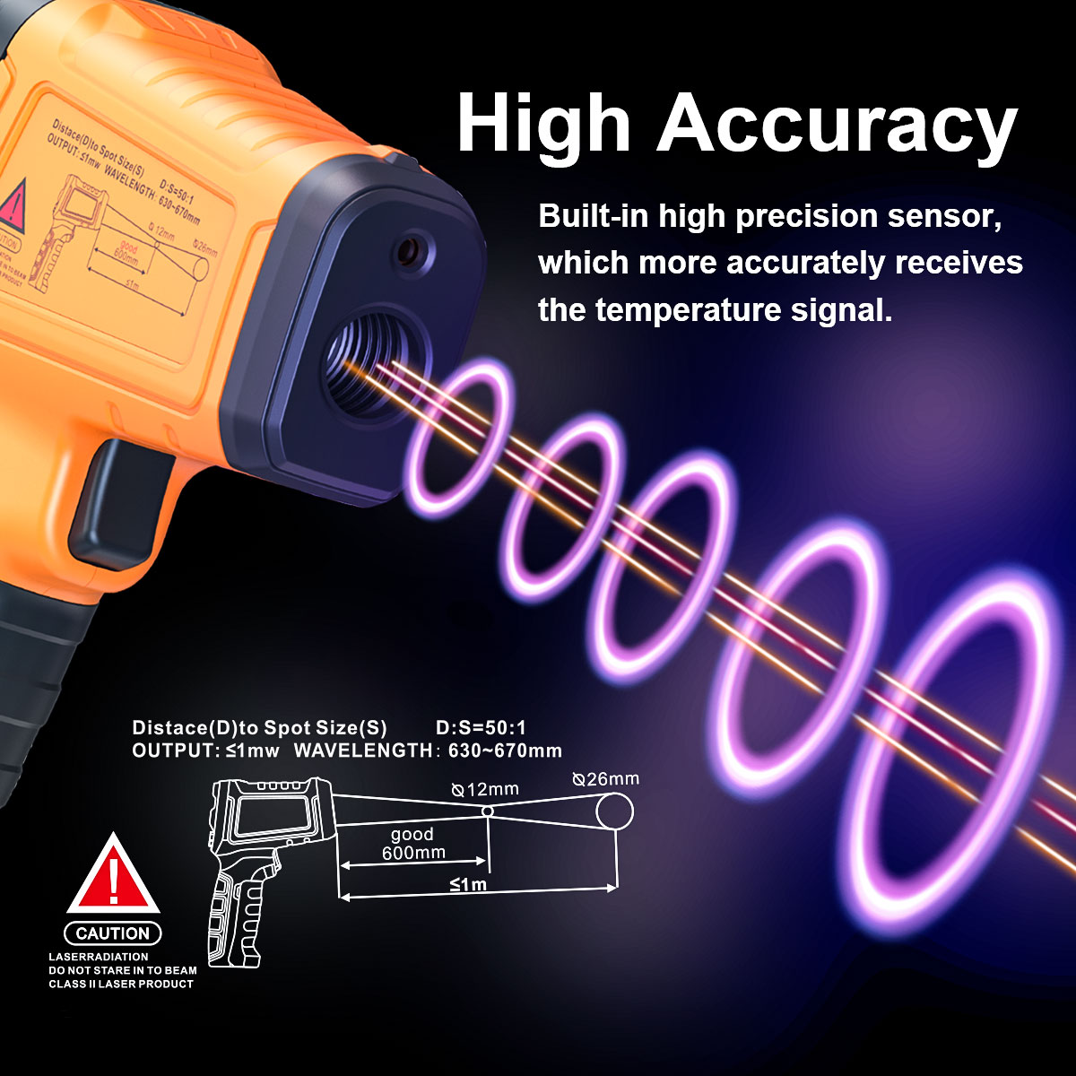 DT1000 DT1600 Infrared Thermom - огляд і ціна Industrial Laser Temperature