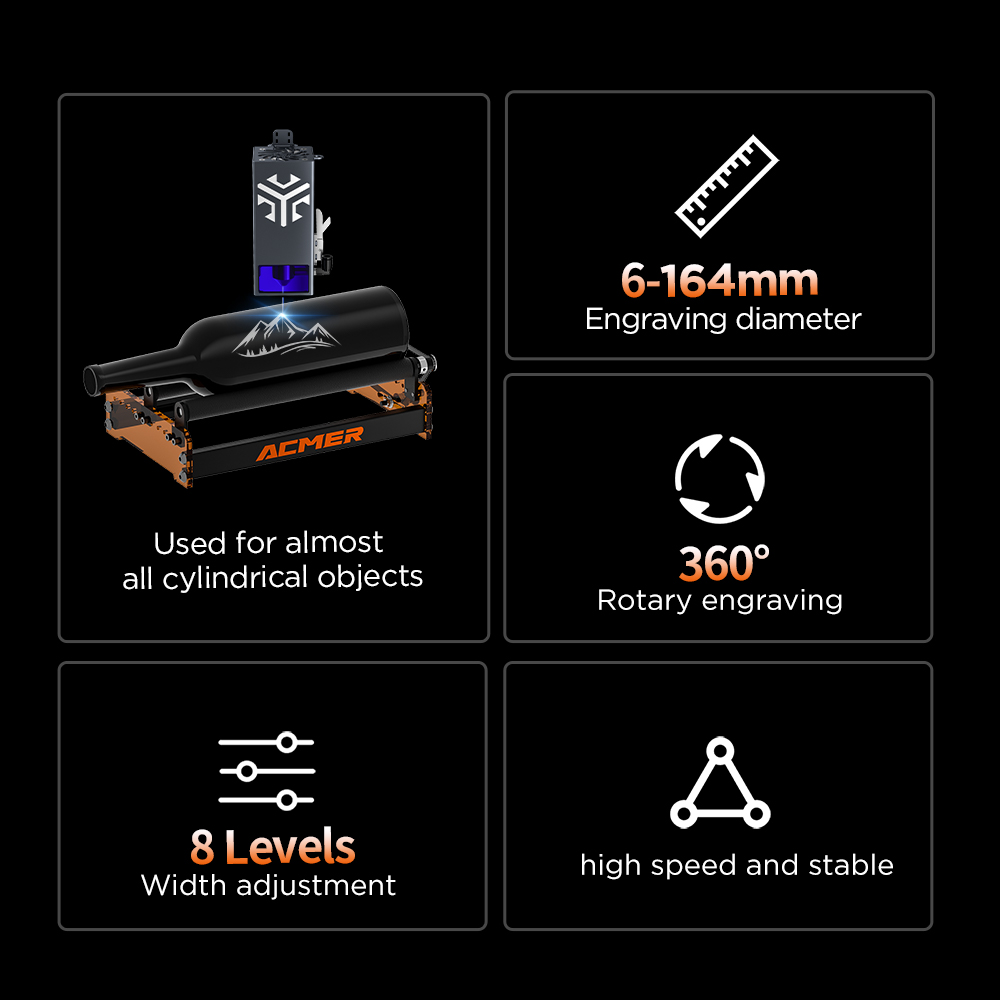 ACMER M3 Laser Rotary Roller 3 - огляд і ціна Industrial Laser Equipment